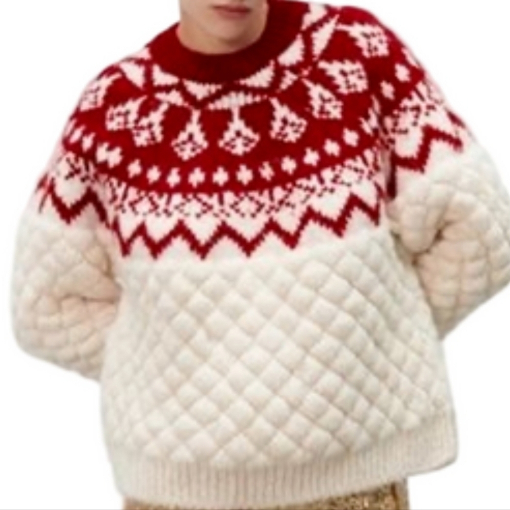 INDUSTRY Fair Isle Chunky Knit Sweater - Picture 8 of 8